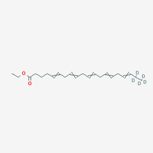 molecular formula C₂₂H₂₉D₅O₂ B1141219 Eicosapentaenoic Acid-d5 Ethyl Ester CAS No. 1185247-85-1