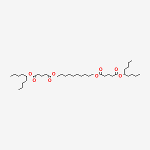 molecular formula C38H70O8 B1141220 BIS(1-BUTYLPENTYL) DECANE-1,10-DIYL DIGLUTARATE CAS No. 101342-76-1
