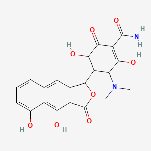 molecular formula C22H22N2O8 B1141230 beta-Apooxytetracycline CAS No. 18751-99-0