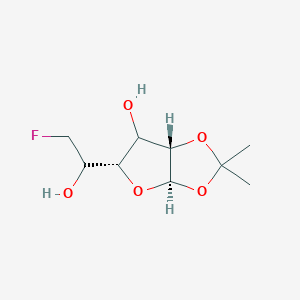 molecular formula C₉H₁₅FO₅ B1141232 6-Deoxy-6-fluoro-1,2-O-isopropylidene-alpha-D-glucofuranose CAS No. 87586-05-8