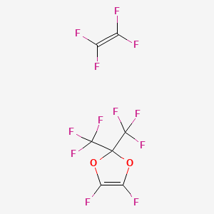 molecular formula C7F12O2 B1141247 Poly[4,5-difluoro-2,2-bis(trifluoromethyl)-1,3-dioxole-CO-tetrafluoroethylene] CAS No. 37626-13-4