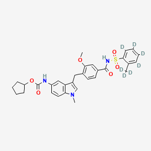 molecular formula C₃₁H₂₆D₇N₃O₆S B1141256 Zafirlukast-d7 CAS No. 1217174-18-9