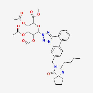 molecular formula C₃₈H₄₄N₆O₁₀ B1141258 厄贝沙坦 N-|A-D-2,3,4-三-O-乙酰-葡糖醛酸甲酯 CAS No. 224170-69-8