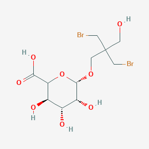 molecular formula C₁₁H₁₈Br₂O₈ B1141274 Pentaerythritol Dibromide beta-D-Glucuronide CAS No. 1138247-37-6