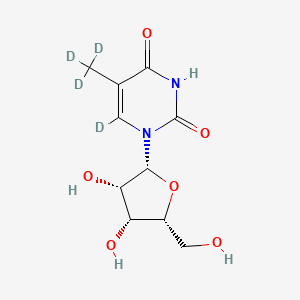 molecular formula C₁₀H₁₀D₄N₂O₆ B1141277 5-Methyl Uridine-d4 CAS No. 82845-85-0