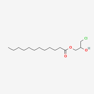 molecular formula C₁₅H₂₄D₅ClO₃ B1141285 3-Chloro-2-hydroxypropyl dodecanoate CAS No. 20542-96-5