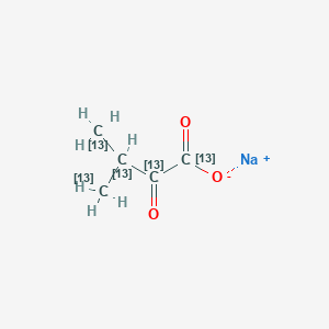 molecular formula C5H7NaO3 B1141287 Sodium 3-methyl-2-oxobutanoate-13C5,d1 CAS No. 420095-74-5
