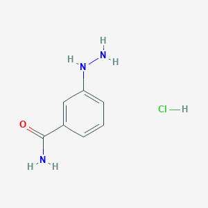molecular formula C₇H₁₀ClN₃O B1141293 3-Hydrazinylbenzamide hydrochloride CAS No. 536759-67-8