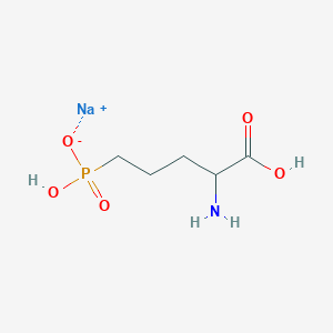 molecular formula C5H11NNaO5P B1141302 DL-AP5 Sodium salt 