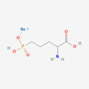 molecular formula C5H11NNaO5P B1141302 DL-AP5 Sodium salt CAS No. 1303993-72-7