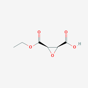 molecular formula C₆H₈O₅ B1141308 rel-(2R,3S)-3-(Ethoxycarbonyl)oxirane-2-carboxylic acid CAS No. 149884-11-7