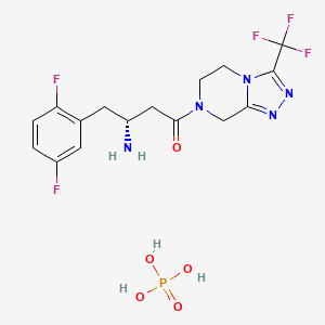 molecular formula C₁₆H₁₉F₅N₅O₅P B1141309 4-Desfluoro Sitagliptin CAS No. 1345822-87-8