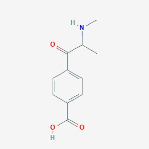 molecular formula C₁₁H₁₄ClNO₃ B1141311 Mephedrone metabolite M7 CAS No. 1414684-32-4