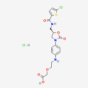 molecular formula C19H21Cl2N3O6S B1141312 Rivaroxaban Impurity A hydrochloride CAS No. 931117-61-2