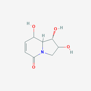B1141318 (1S)-1,2,8-Trihydroxy-2,3,8,8a-tetrahydro-1H-indolizin-5-one CAS No. 149952-74-9