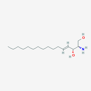 molecular formula C₁₆H₃₃NO₂ B1141323 Hexadecasphingosine CAS No. 6982-09-8