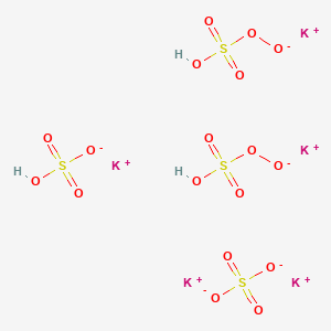 molecular formula H2KO13S3-4 B1141333 Potassium Peroxymonosulfate Sulfate CAS No. 37222-66-5