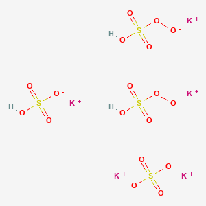 molecular formula H₃K₅O₁₈S₄ B1141333 Potassium Peroxymonosulfate Sulfate CAS No. 37222-66-5