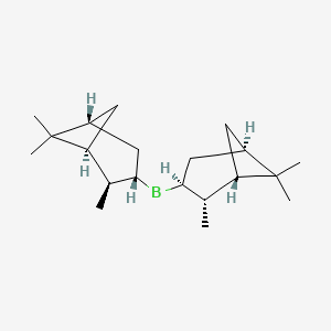 molecular formula C₂₀H₃₅B B1141341 Bis((1S,2R,3S,5S)-2,6,6-trimethylbicyclo[3.1.1]heptan-3-yl)borane CAS No. 21947-87-5