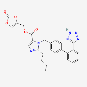 molecular formula C₃₀H₃₂N₆O₆ B1141344 Olmesartan Medoxomil Methyl Ether CAS No. 896419-17-3