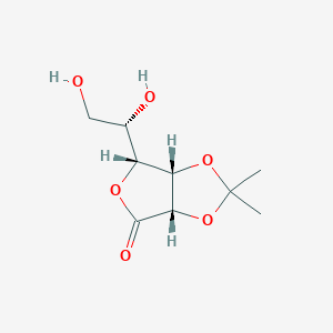molecular formula C₉H₁₄O₆ B1141358 2,3-O-Isopropylidene-L-gulonolactone CAS No. 94840-08-1