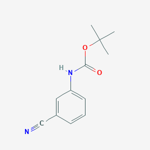 molecular formula C12H14N2O2 B114136 tert-Butyl (3-cyanophenyl)carbamate CAS No. 145878-50-8
