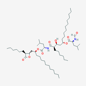 molecular formula C₅₇H₁₀₆N₂O₉ B1141360 Orlistat Dimer Impurity CAS No. 881900-54-5