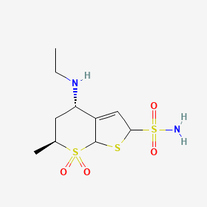 molecular formula C₁₀H₁₁D₅N₂O₄S₃ B1141363 Dorzolamide-d5 CAS No. 1227097-70-2