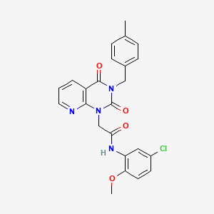 molecular formula C24H21ClN4O4 B11413647 N-(5-chloro-2-methoxyphenyl)-2-{3-[(4-methylphenyl)methyl]-2,4-dioxo-1H,2H,3H,4H-pyrido[2,3-d]pyrimidin-1-yl}acetamide 