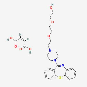 molecular formula C₂₇H₃₃N₃O₇S B1141374 2-[2-[2-(4-Benzo[b][1,4]benzothiazepin-6-ylpiperazin-1-yl)ethoxy]ethoxy]ethanol;(Z)-but-2-enedioic acid CAS No. 1356906-16-5