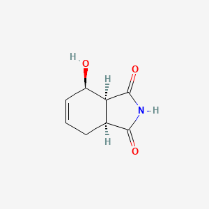 molecular formula C₈H₉NO₃ B1141380 (3aS,4R,7aS)-4-hydroxy-3a,4,7,7a-tetrahydroisoindole-1,3-dione CAS No. 161961-43-9