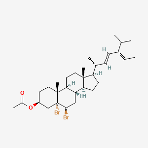 molecular formula C₃₁H₅₀Br₂O₂ B1141383 5alpha,6beta-Dibromostigmastan-3beta-yl 3-Acetate CAS No. 32212-73-0