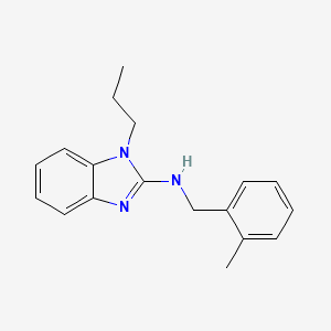 molecular formula C18H21N3 B11413839 N-(2-methylbenzyl)-1-propyl-1H-benzimidazol-2-amine 