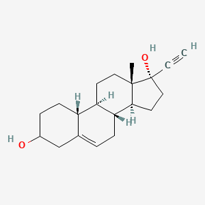 molecular formula C₂₀H₂₈O₂ B1141384 (17alpha)-19-Norpregn-5-en-20-yne-3,17-diol CAS No. 1492-41-7