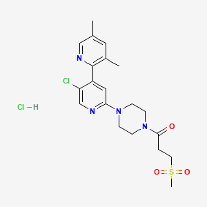 molecular formula C20H26Cl2N4O3S B1141387 PF-05274857 HCl CAS No. 1613439-62-5