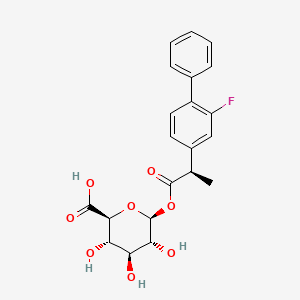 molecular formula C₂₁H₂₁FO₈ B1141398 (R)-Flurbiprofen glucuronide CAS No. 162992-67-8