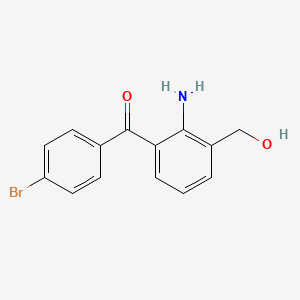 molecular formula C₁₄H₁₂BrNO₂ B1141399 [2-Amino-3-(hydroxymethyl)phenyl]methanone CAS No. 1797130-42-7