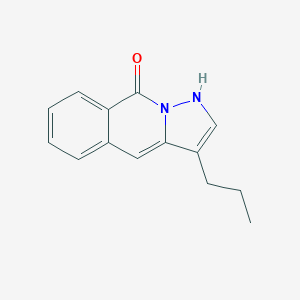 molecular formula C14H14N2O B114140 3-Propyl-1H-pyrazolo(2,3-b)isoquinolin-9-one CAS No. 146426-36-0