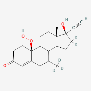 molecular formula C₂₁H₂₈O₄ B1141400 10beta-Peroxy 4-Tibolone CAS No. 105186-34-3