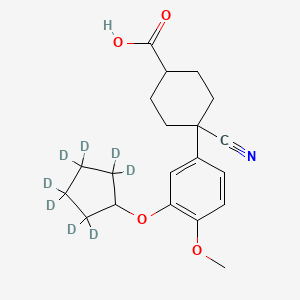 molecular formula C₂₀H₁₆D₉NO₄ B1141401 Cilomilast-d9 CAS No. 1794779-92-2