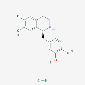 molecular formula C₁₇H₂₀ClNO₄ B1141405 (S)-3'-Hydroxycoclaurine Hydrochloride CAS No. 138666-04-3