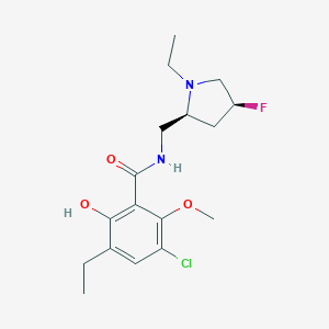 molecular formula C17H24ClFN2O3 B114145 4-Fluoroeticlopride CAS No. 140161-12-2