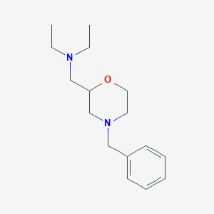 molecular formula C16H26N2O B114146 N-((4-Benzylmorpholin-2-yl)methyl)-N-ethylethanamine CAS No. 147465-50-7