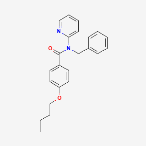 molecular formula C23H24N2O2 B11414618 N-benzyl-4-butoxy-N-(pyridin-2-yl)benzamide 