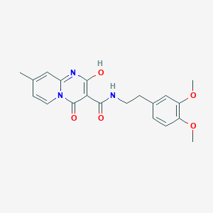 molecular formula C20H21N3O5 B11414729 N-[2-(3,4-dimethoxyphenyl)ethyl]-2-hydroxy-8-methyl-4-oxo-4H-pyrido[1,2-a]pyrimidine-3-carboxamide 