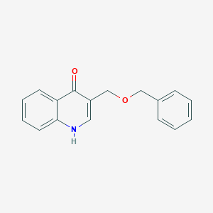 molecular formula C₁₇H₁₅NO₂ B1141486 3-((Benzyloxy)methyl)quinolin-4-ol CAS No. 1796933-92-0