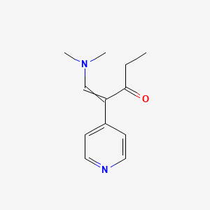 molecular formula C₁₂H₁₆N₂O B1141488 1-(Dimethylamino)-2-pyridin-4-ylpent-1-en-3-one CAS No. 78504-62-8