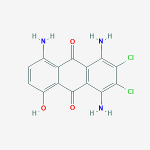 molecular formula C14H9Cl2N3O3 B011415 1,4,5-Triamino-2,3-dichloro-8-hydroxyanthraquinone CAS No. 19721-24-5