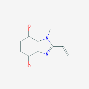 molecular formula C10H8N2O2 B114150 1-Methyl-2-vinyl-1H-benzo[d]imidazole-4,7-dione CAS No. 151920-61-5