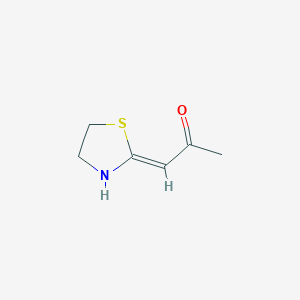 molecular formula C6H9NOS B1141500 (1Z)-1-(4,5-Dihydro-1,3-thiazol-2-yl)-1-propen-2-ol CAS No. 109775-43-1